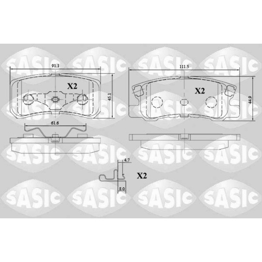6210071 - Brake Pad Set, disc brake 