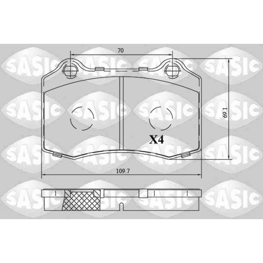 6210093 - Brake Pad Set, disc brake 