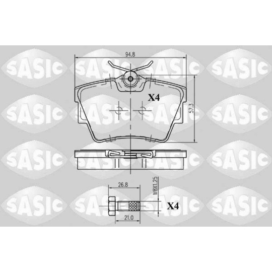 6214005 - Brake Pad Set, disc brake 