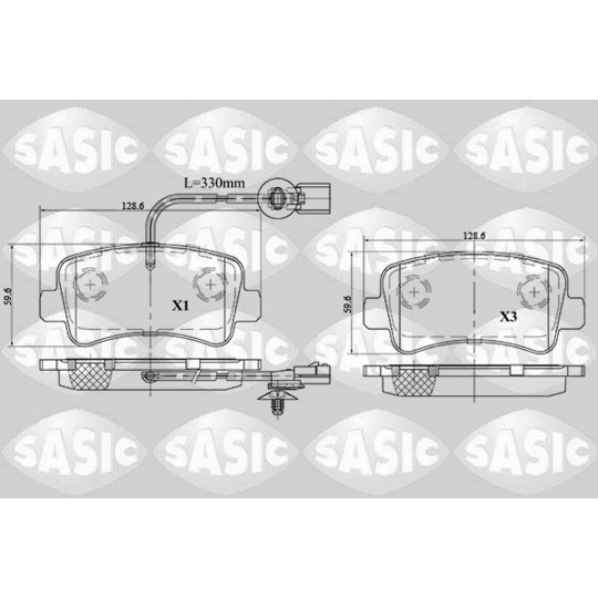 6214021 - Brake Pad Set, disc brake 