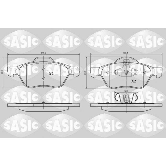 6214019 - Brake Pad Set, disc brake 