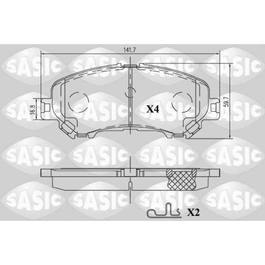 6214039 - Brake Pad Set, disc brake 