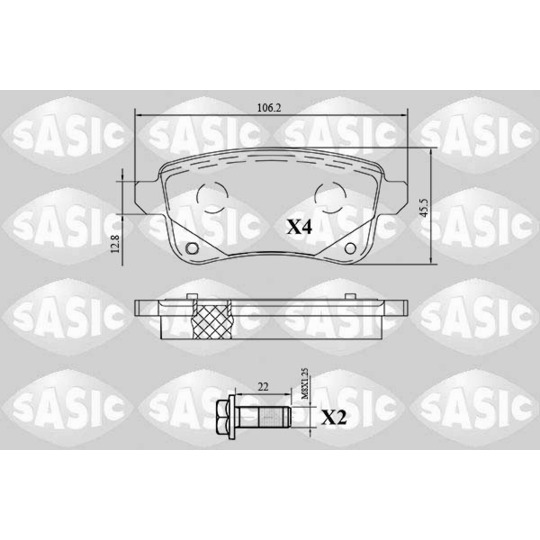 6214047 - Brake Pad Set, disc brake 