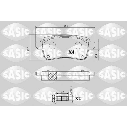 6214049 - Brake Pad Set, disc brake 