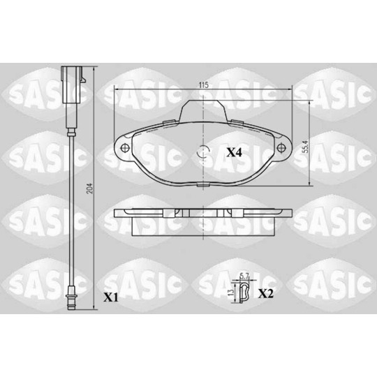 6216011 - Brake Pad Set, disc brake 