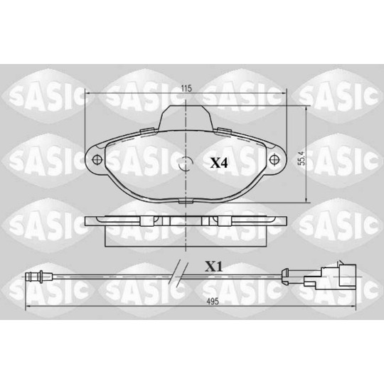 6216010 - Brake Pad Set, disc brake 