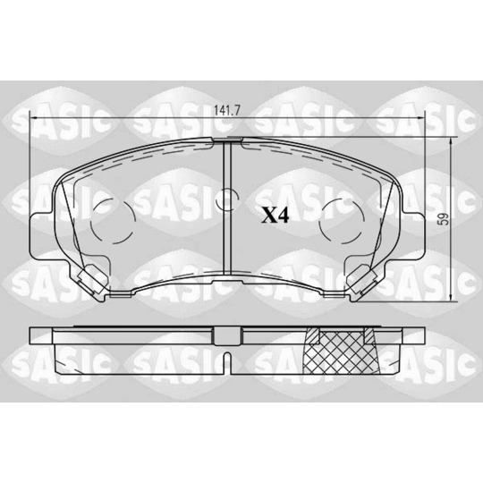 6216019 - Brake Pad Set, disc brake 