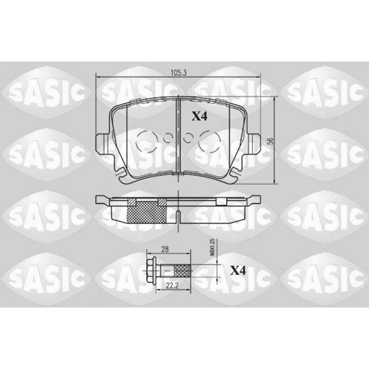 6216003 - Brake Pad Set, disc brake 