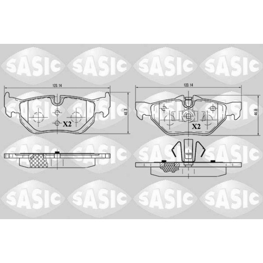 6216012 - Brake Pad Set, disc brake 