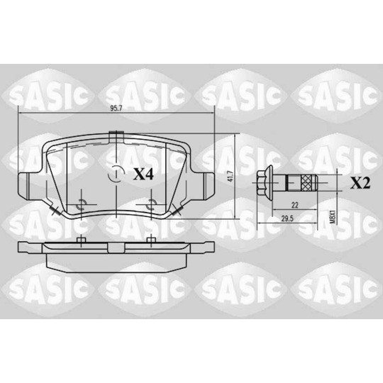 6216021 - Brake Pad Set, disc brake 