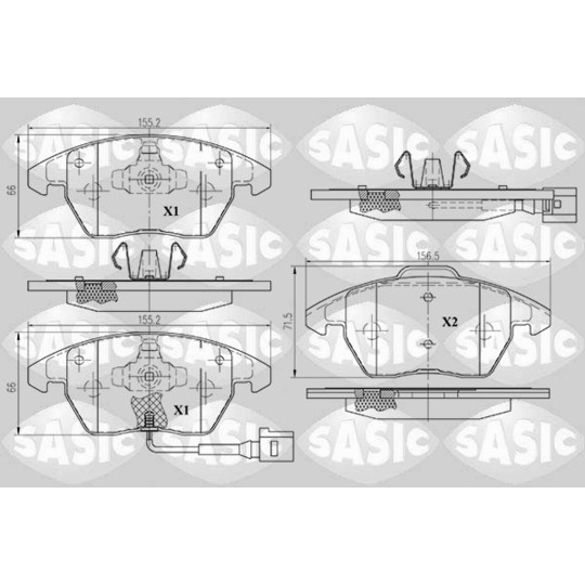 6216004 - Brake Pad Set, disc brake 