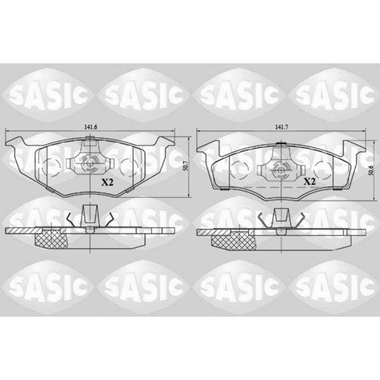 6216028 - Brake Pad Set, disc brake 