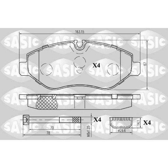 6216022 - Brake Pad Set, disc brake 