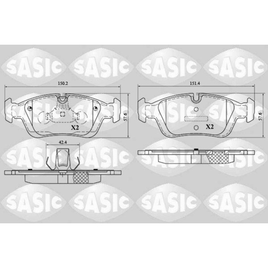 6216052 - Brake Pad Set, disc brake 