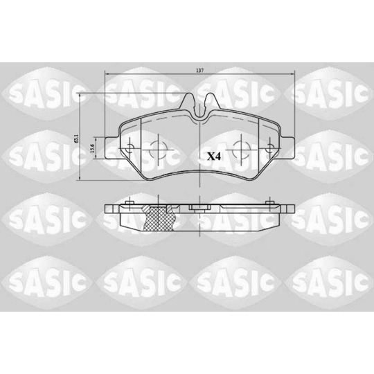 6216060 - Brake Pad Set, disc brake 