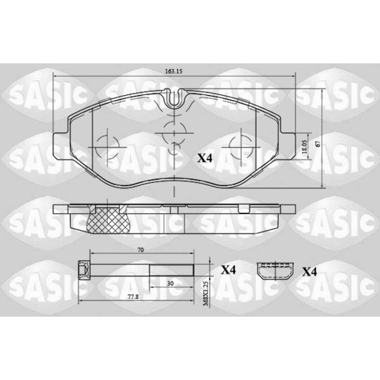 6216039 - Brake Pad Set, disc brake 