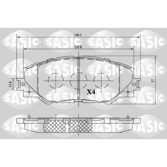 6216091 - Brake Pad Set, disc brake 