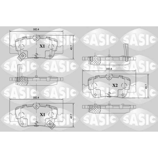 6216110 - Piduriklotsi komplekt,ketaspidur 