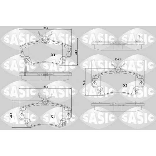 6216115 - Brake Pad Set, disc brake 