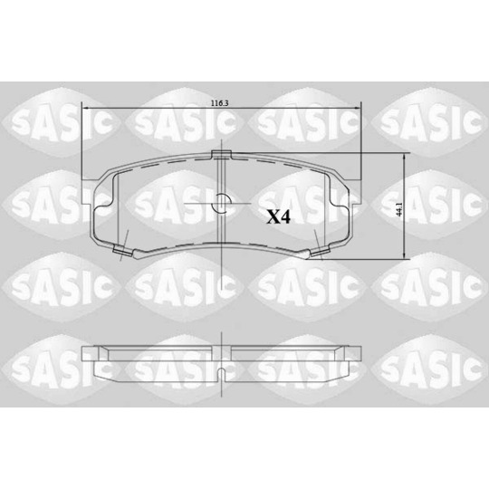 6216122 - Brake Pad Set, disc brake 
