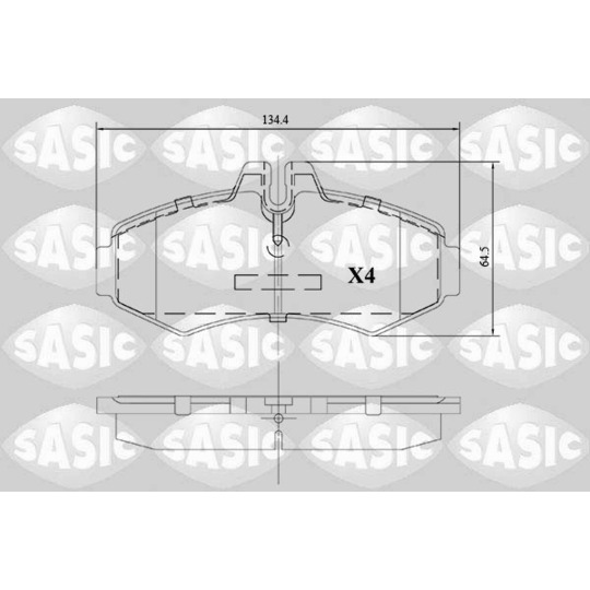 6216119 - Brake Pad Set, disc brake 