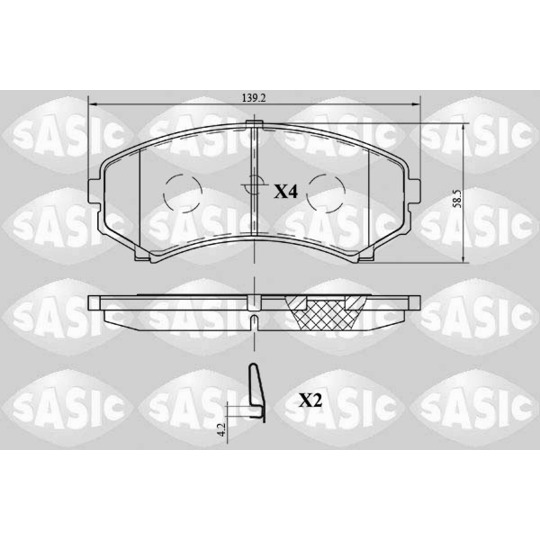 6216138 - Piduriklotsi komplekt,ketaspidur 