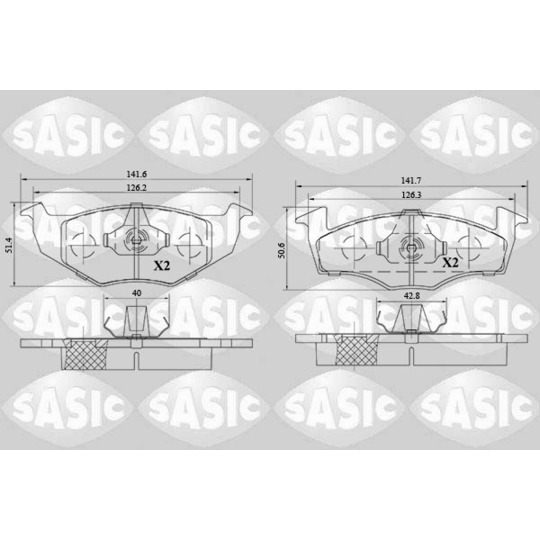 6216145 - Brake Pad Set, disc brake 