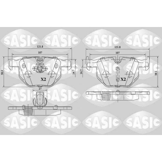 6216152 - Brake Pad Set, disc brake 