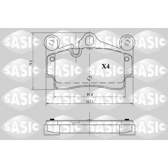 6216127 - Brake Pad Set, disc brake 