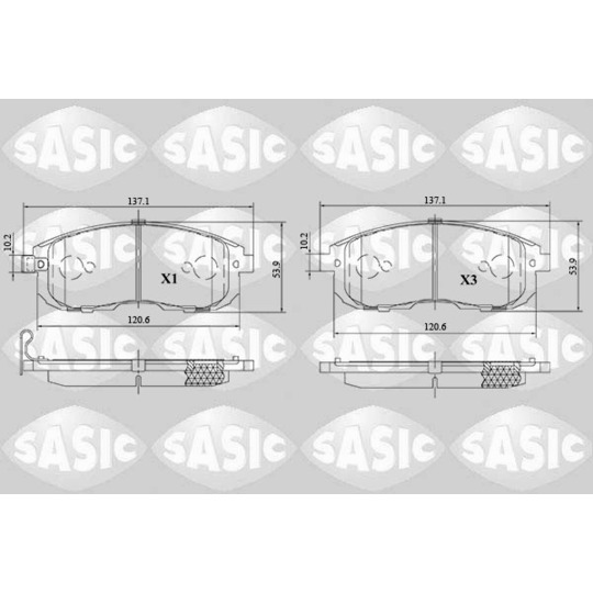 6216167 - Brake Pad Set, disc brake 