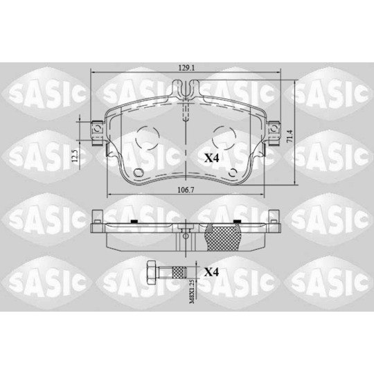 6216175 - Brake Pad Set, disc brake 
