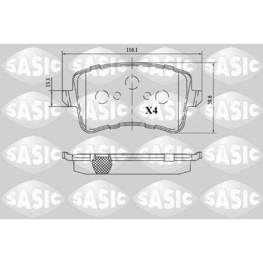 6216159 - Brake Pad Set, disc brake 