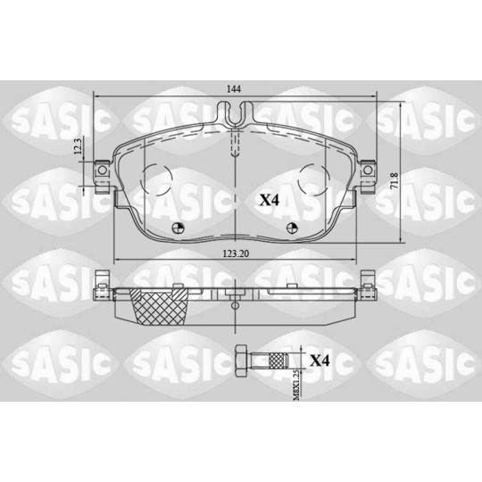 6216158 - Brake Pad Set, disc brake 