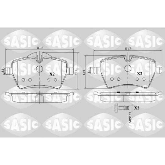 6216168 - Brake Pad Set, disc brake 