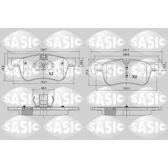 6216182 - Brake Pad Set, disc brake 