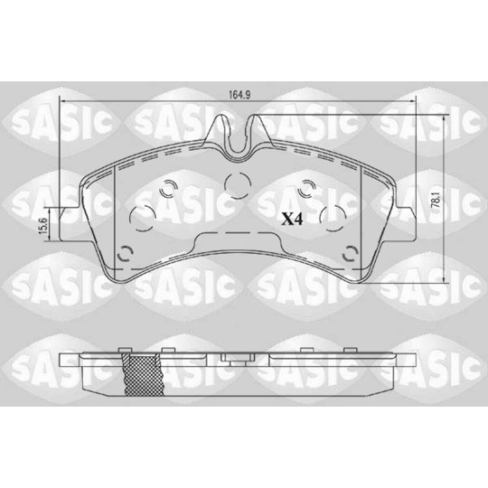 6216191 - Brake Pad Set, disc brake 