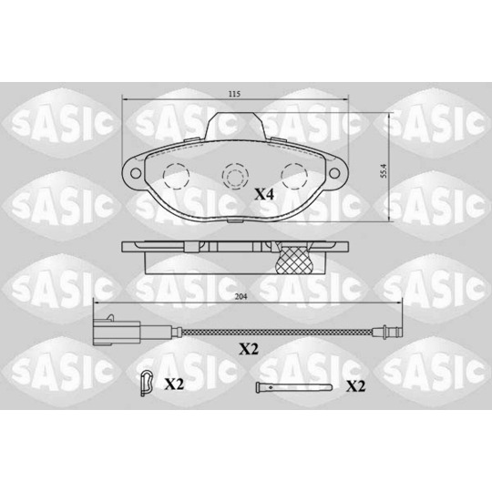 6216194 - Brake Pad Set, disc brake 