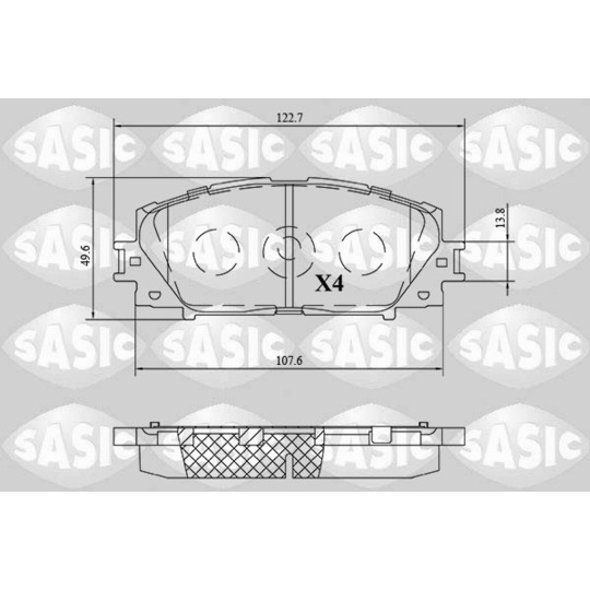 6216201 - Brake Pad Set, disc brake 