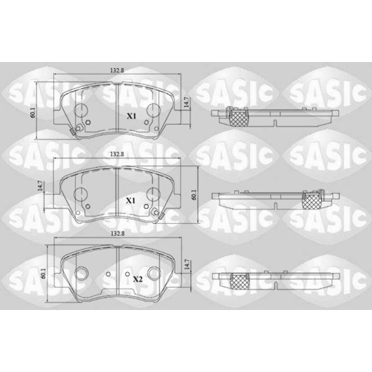 6216195 - Brake Pad Set, disc brake 