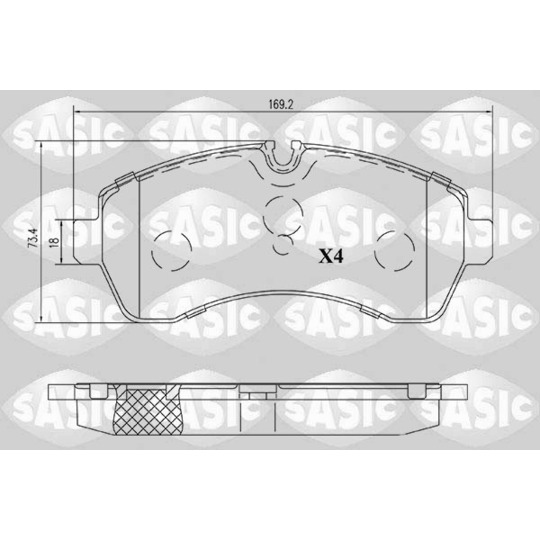 6216199 - Brake Pad Set, disc brake 