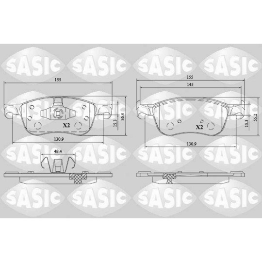 6216205 - Brake Pad Set, disc brake 