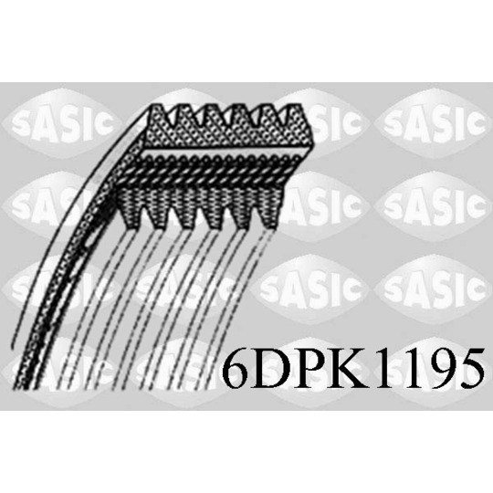 6DPK1195 - V-Ribbed Belt 