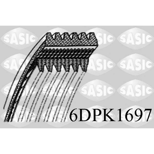 6DPK1697 - V-Ribbed Belt 