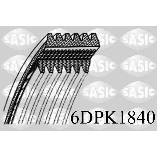 6DPK1840 - V-Ribbed Belt 