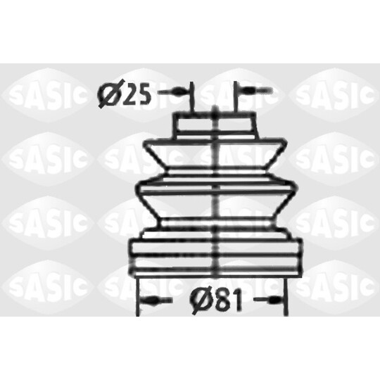 9004659 - Drive axle bellows kit 