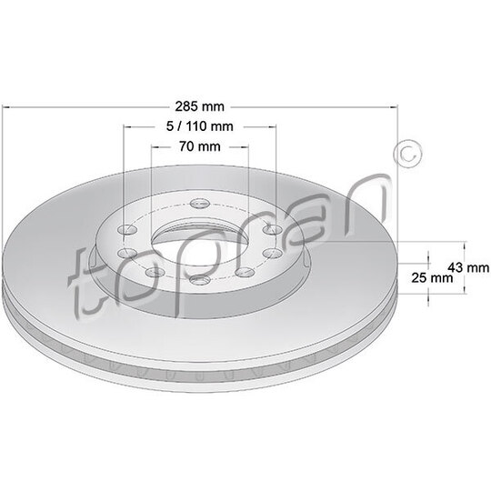 206 511 - Brake disk 