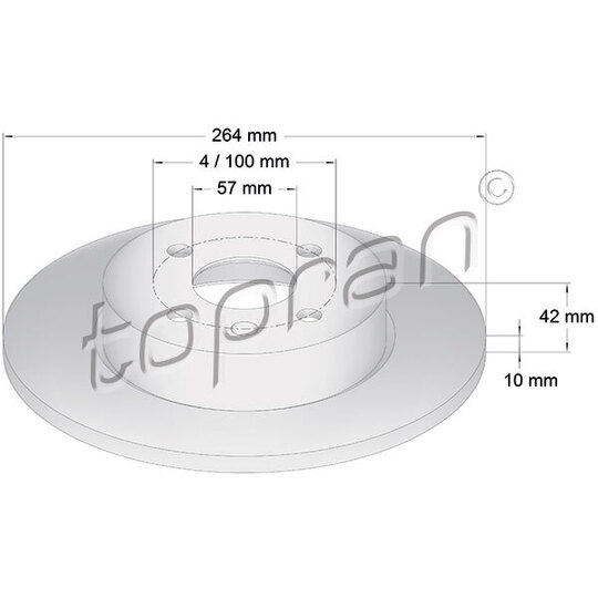 206 860 - Brake disk 