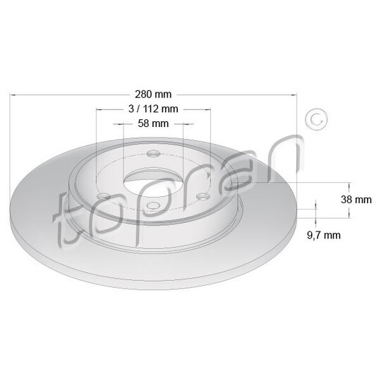 407 933 - Brake disk 