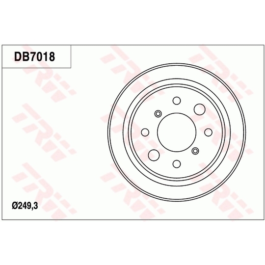 DB7018 - Brake Drum 