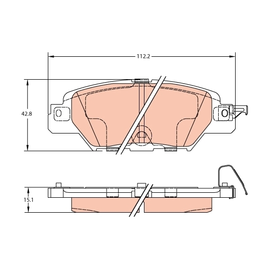 GDB2163 - Brake Pad Set, disc brake 